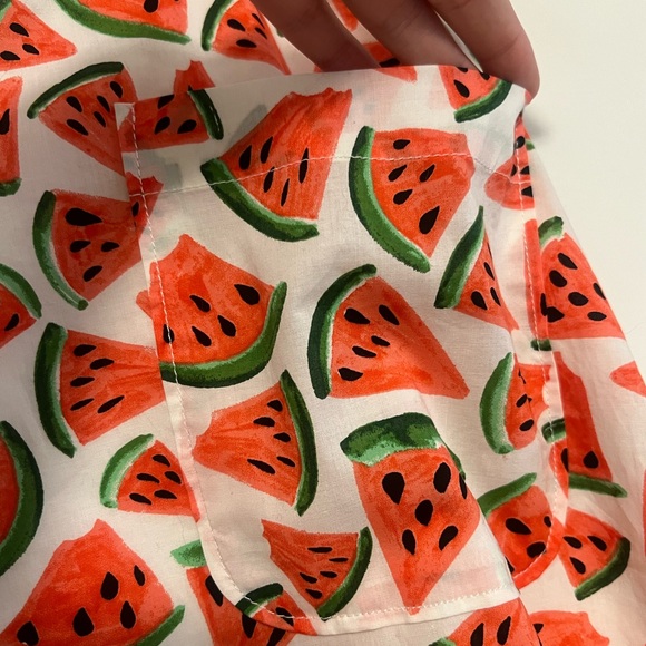 Conversations by Anthropologie Watermelon Midi Skirt, size 00 - Picture 4 of 6